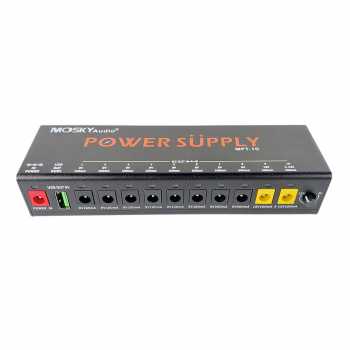 Gambar produk MOSKYAUDIO Power Supply One Adjustable Effect Guitar with USB - MPT-10
