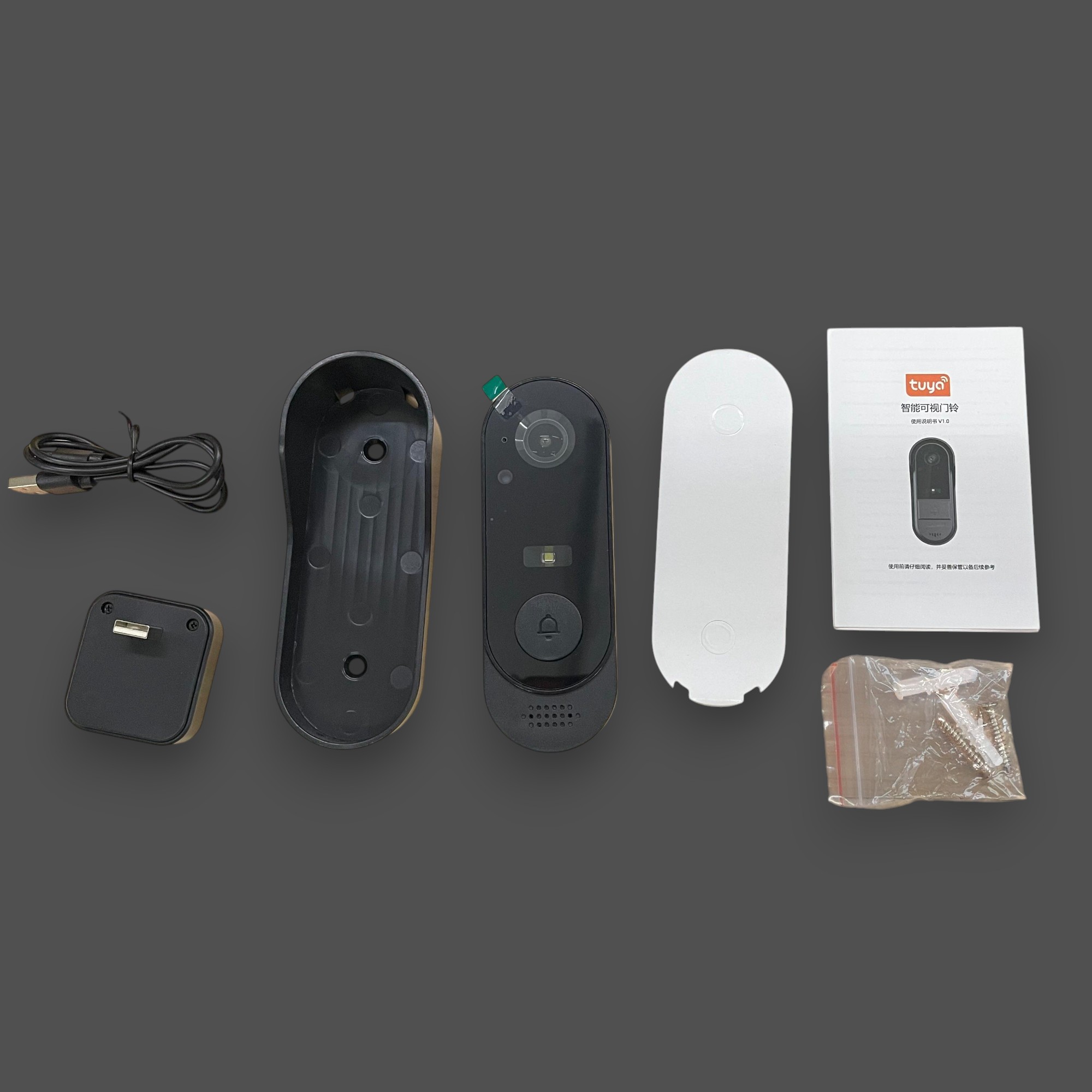 Gambar produk LISTAP Bel Pintu Kamera Video Doorbell WiFi Visual Intercom 1000mAh - LS45