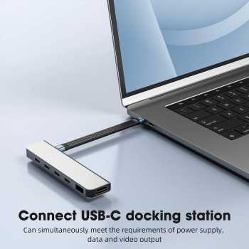 Gambar produk FMA Kabel USB Type C Data Cable Thunderbolt 4/3/PD240W 40Gbps 8K 13cm - FM-U48K