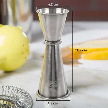 Gambar produk One Two Cups Gelas Ukur Jigger Bartender Double Shot 30ml dan 50ml - MSA10