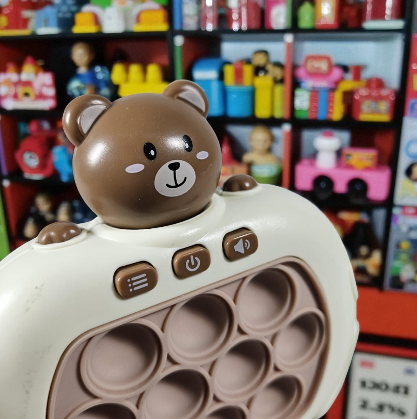 Gambar produk QUICK Mainan Pop It Elektrik Gopher Bear Game Console 3rd Generation - Q3