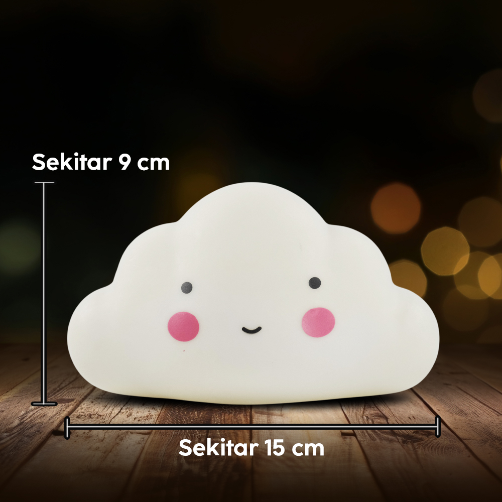 Gambar produk FGHGF Lampu Tidur LED Anak Karakter Lucu 1W Awan - FGH01