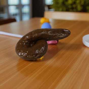 Gambar produk Squishy Anti Stress Ball Bentuk Kotoran Realistic