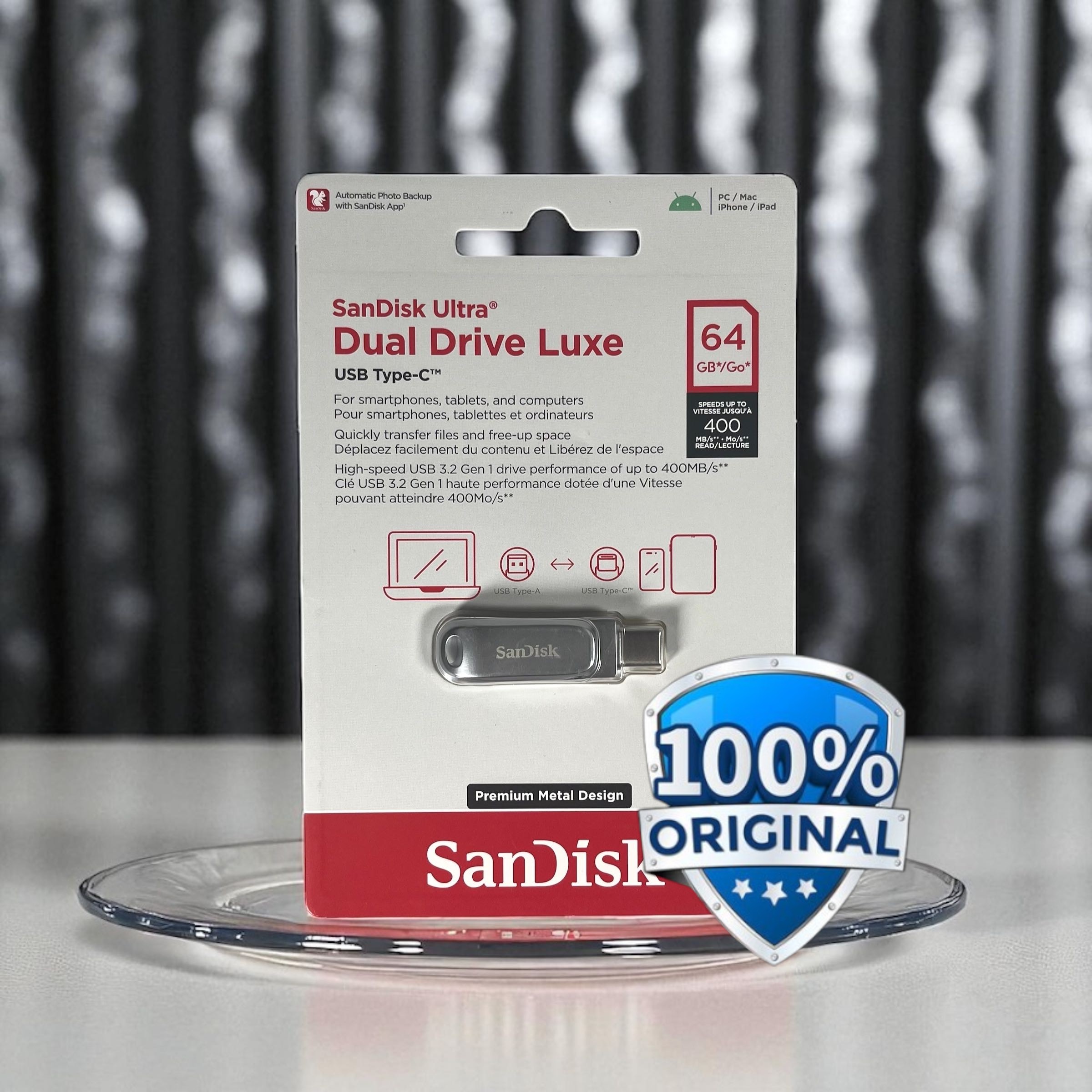 Gambar produk SanDisk Ultra Dual Drive Luxe USB Type C 3.1/3.2 Gen 1 64GB - SDDDC4