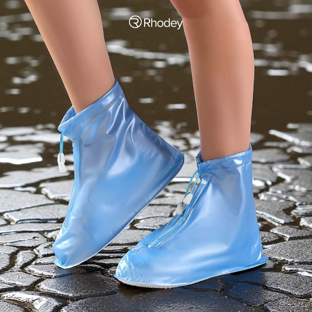 Gambar produk Rhodey Jas Hujan Sepatu Anti Air Shoes Cover PVC with Zipper M - XZ899