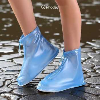 Gambar produk Rhodey Jas Hujan Sepatu Anti Air Shoes Cover PVC with Zipper M - XZ899