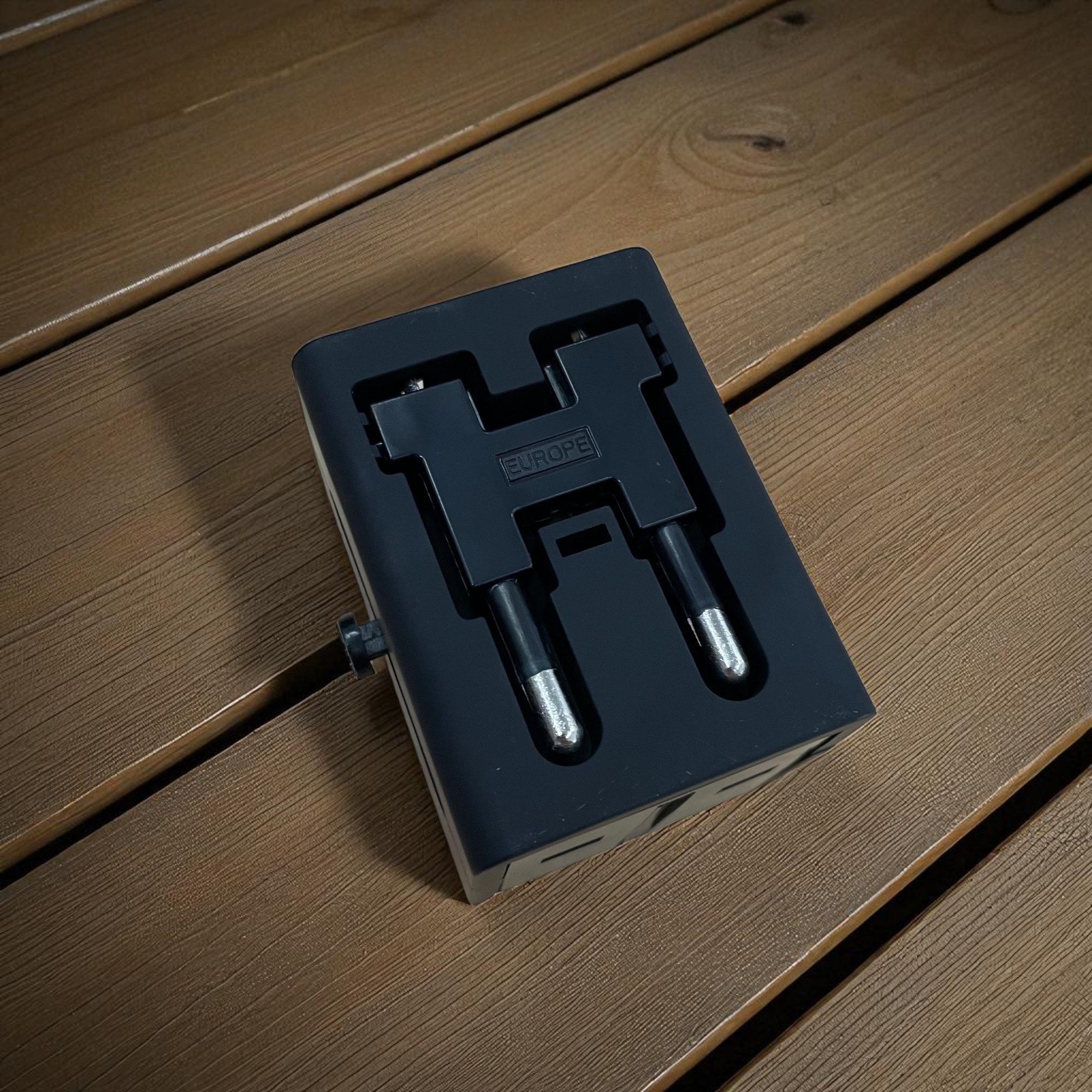 Gambar produk COKYI Travel Adaptor Universal Plug EU UK US/AU 3.0A USB A USB C - ONB100-04