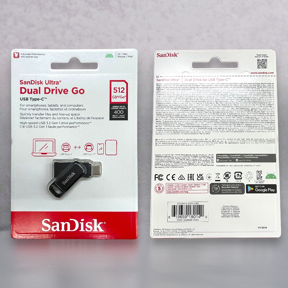 Gambar produk SanDisk Ultra Dual Drive Go USB Type C 512GB - SDDDC3