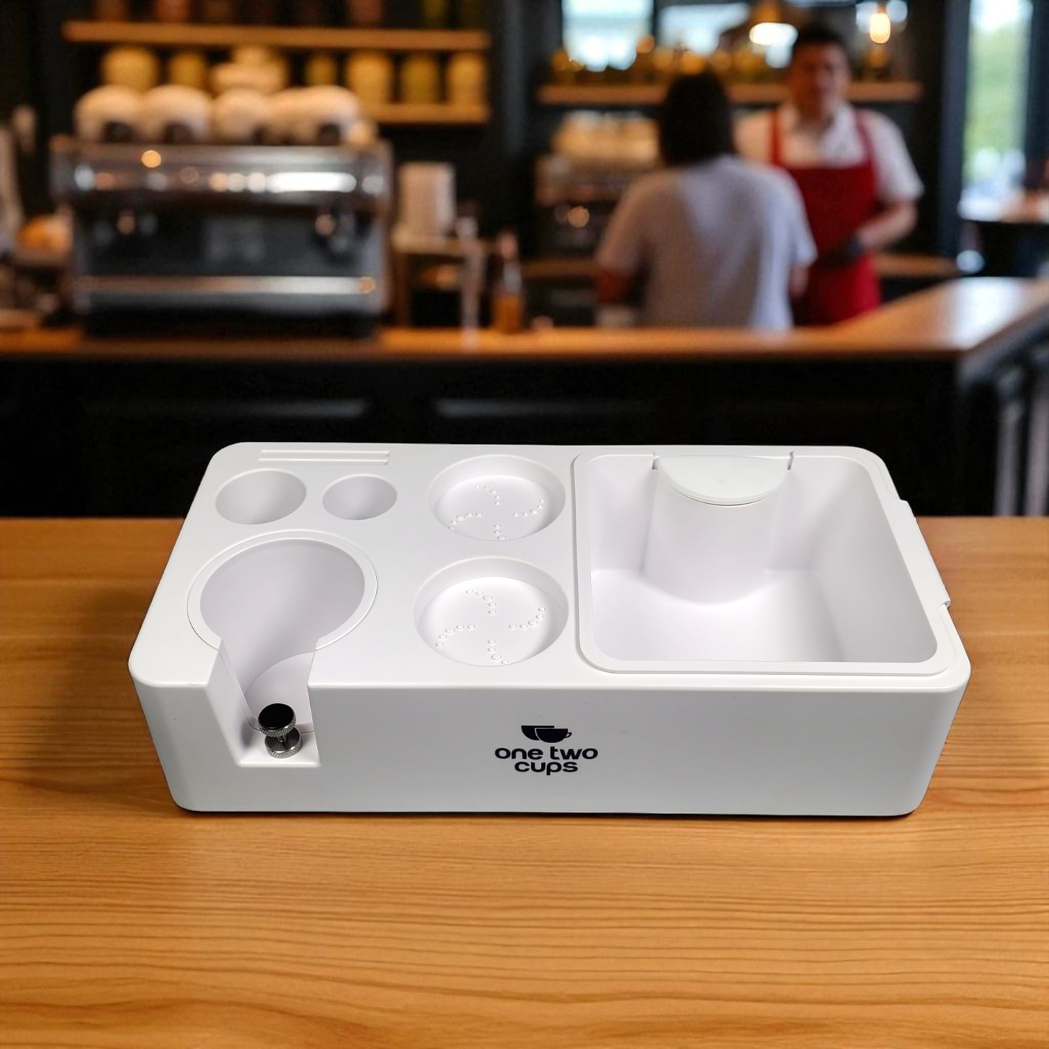 Gambar produk One Two Cups Wadah Ampas Kopi Knock Box with Portafilter Holder - MG34