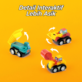 Gambar produk ZKZC Mainan Anak Mobil Car Truck Children Toy 6 PCS - XY422