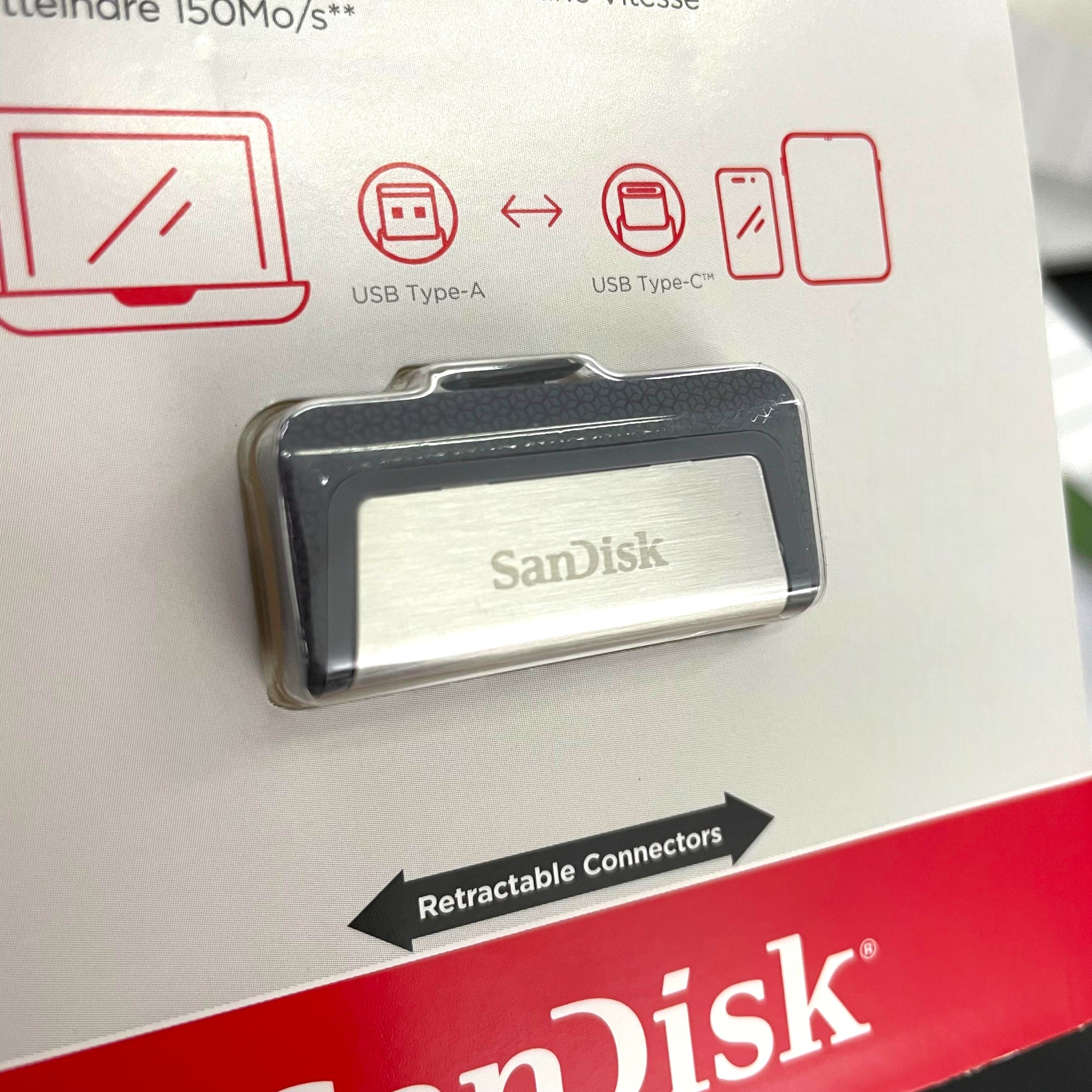 Gambar produk SanDisk Ultra Dual Drive USB Type C 3.1 Gen 1 64GB - SDDDC2