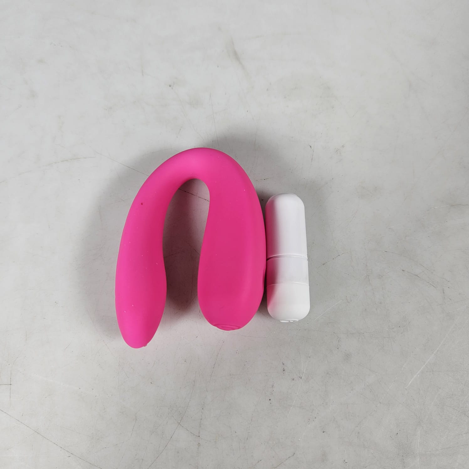 Gambar produk S-HANDE U shaped Vibrator Silikon Alat Pijat Getar Elektrik - SHD-S058