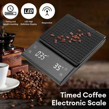 SCALI Timbangan Kopi Digital Timer Coffee Scale Rechargeable 3kg 0.1g - S3000