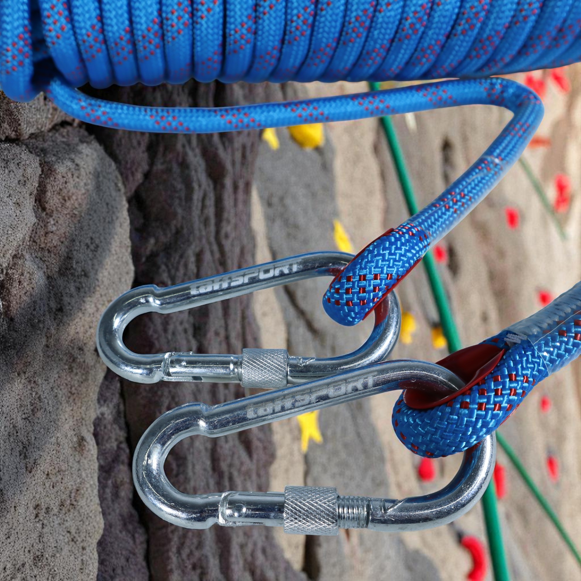 Gambar produk TaffSPORT Tali Panjat Tebing Climbing Rope Outdoor Darurat 12mm 10M - HW13