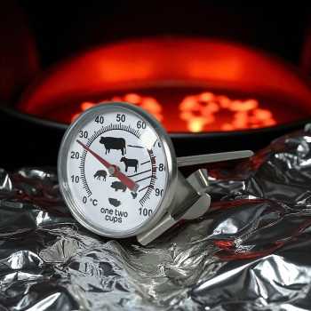 Gambar produk One Two Cups Termometer Makanan Daging BBQ Meat Temperature - D9144