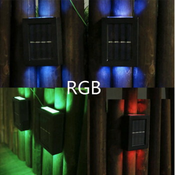 Gambar produk SoFlare Lampu Dinding Solar Outdoor Waterproof RGB 4 LED - INU150