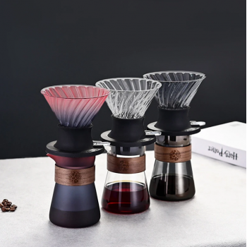Gambar produk LIONS Teko Kopi Coffee Server Drip Pour Pitcher Borosilicate 500ml - 1LI