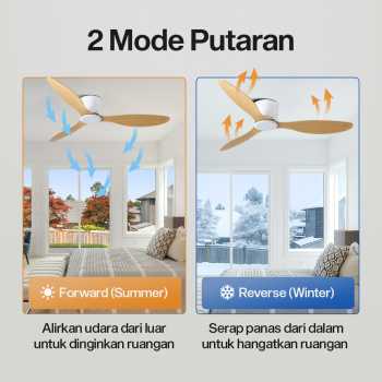 Gambar produk SOVE Kipas Angin Gantung Plafon Ceiling Fan 52 Inch - FS2007