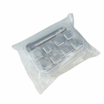 Gambar produk Leeseph Es Batu Reusable Stainless Steel Ice Cube 8 PCS - W0043