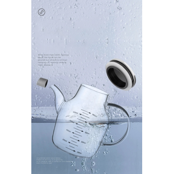 Gambar produk FMA Botol Minyak Borosilicate Glass Oil Pot Leakproof Heat-Resistant 900ml - FM-2PL