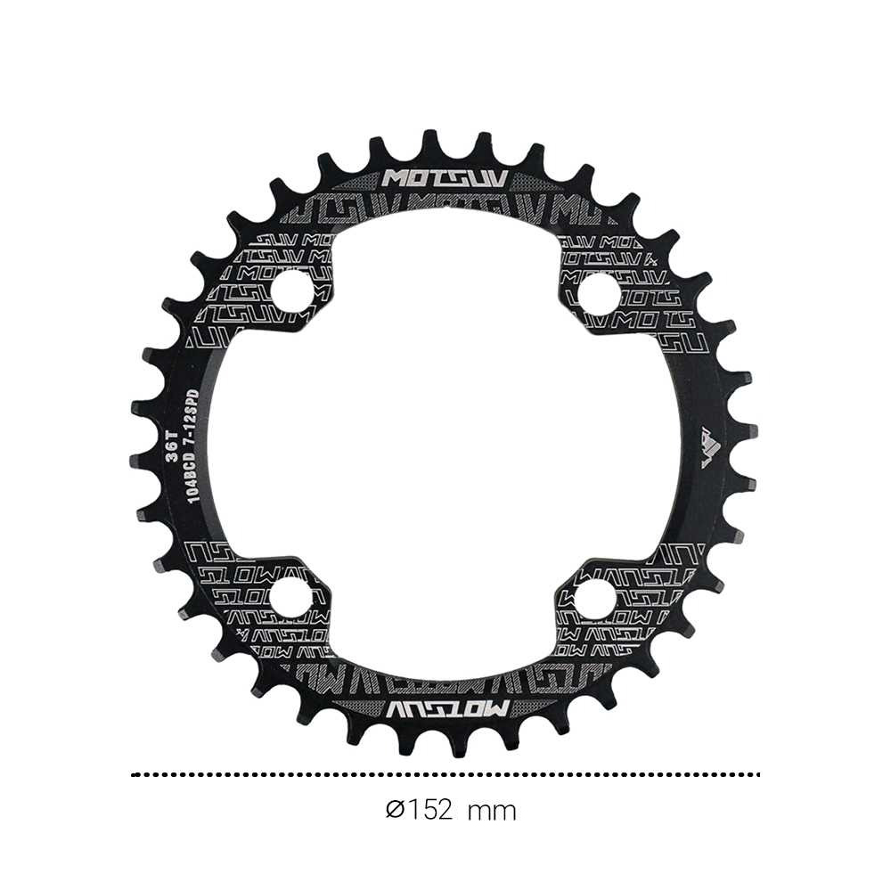 Gambar produk MOTSUV Gigi Crankset Sprocket Sepeda Aluminium Alloy T6 36T - 104BCD