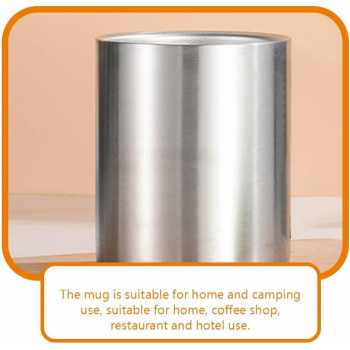 Gambar produk Mugumu Gelas Stainless Steel 201 Korea Single Wall Glass 192ml - MG031