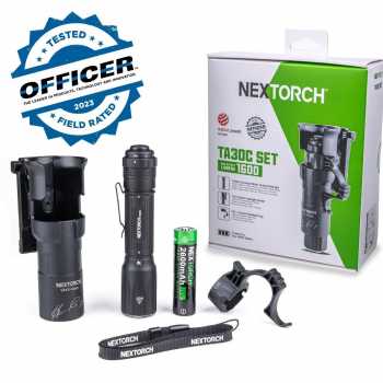 Gambar produk NEXTORCH Senter LED Tactical Flashlight IPX8 1600 Lumens with Holster - TA30C SET