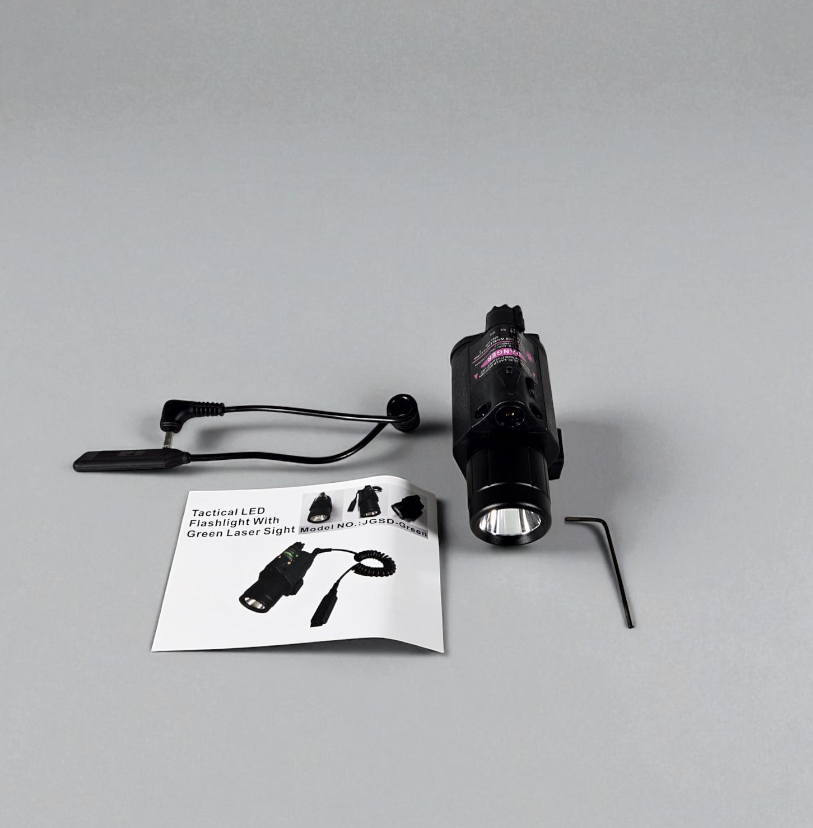 Gambar produk TaffLED Senter Senapan Tactical Rail Mount 200 Lumens with Laser 5mW - JGSD