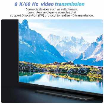 Gambar produk DIXSG Kabel USB Type C to Type C Fast Charging Thunderbolt 240W 14cm Straight - D13