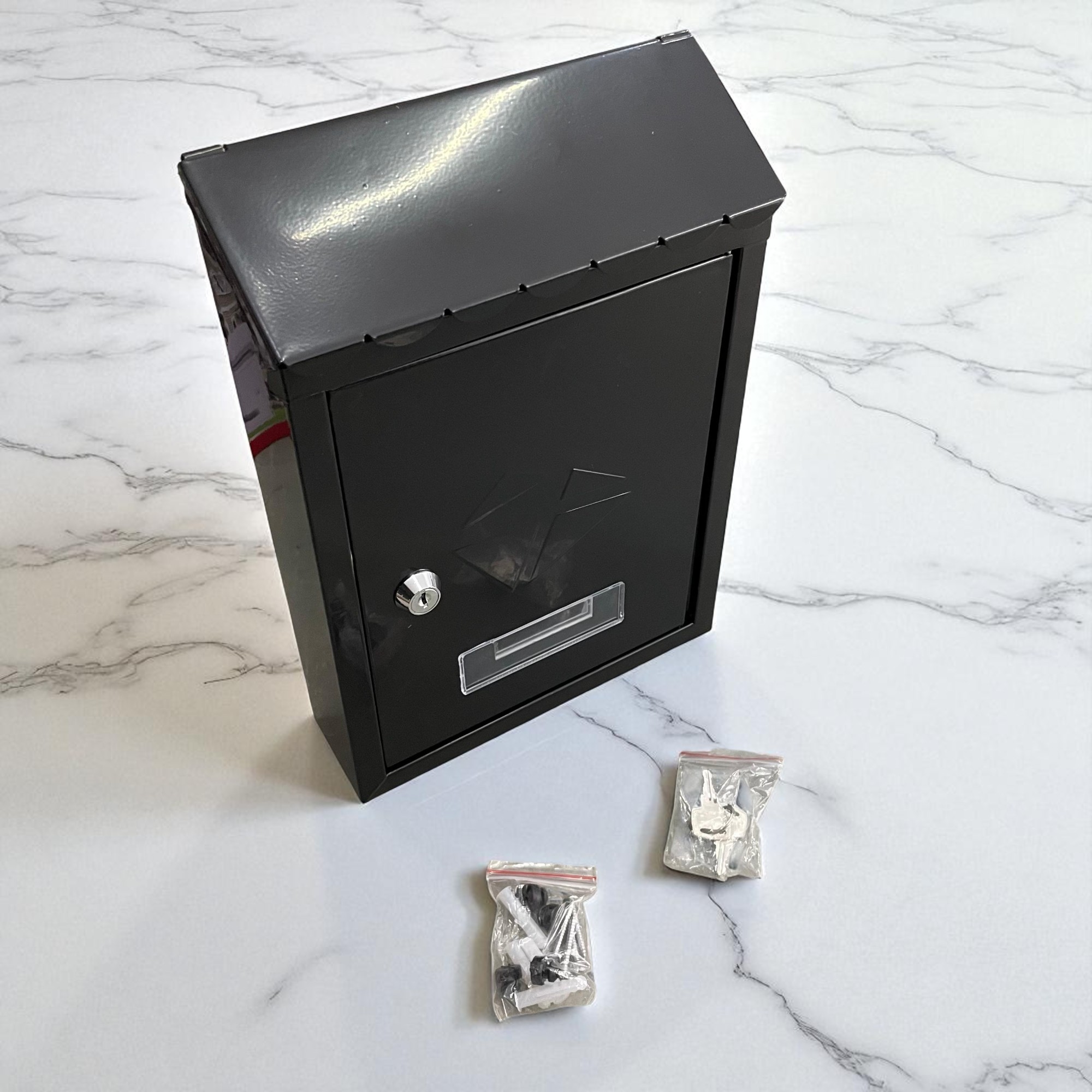 Gambar produk JUNLANG Kotak Surat Pos Metal Mailbox Wall Mounted 21.3x7.2x29.8cm - CT-30