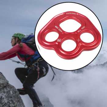 NATURY Paw Rigging Plate Descender Ring Climbing 3 Hole 50KN - NT-50