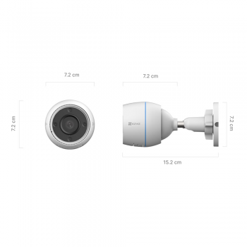 Gambar produk EZVIZ Kamera CCTV WiFi Outdoor Smart IP Camera AI Tracking IP67 2MP - H3C Color