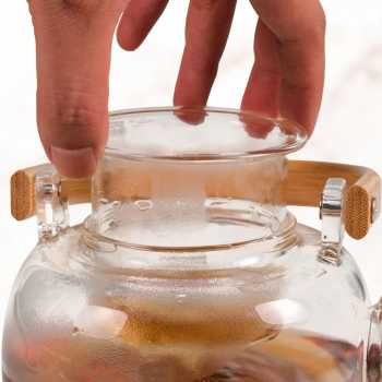 Gambar produk One Two Cups Teko Teh Pitcher Japanese Style Tahan Panas Api Teapot 1000ml - 8CV101