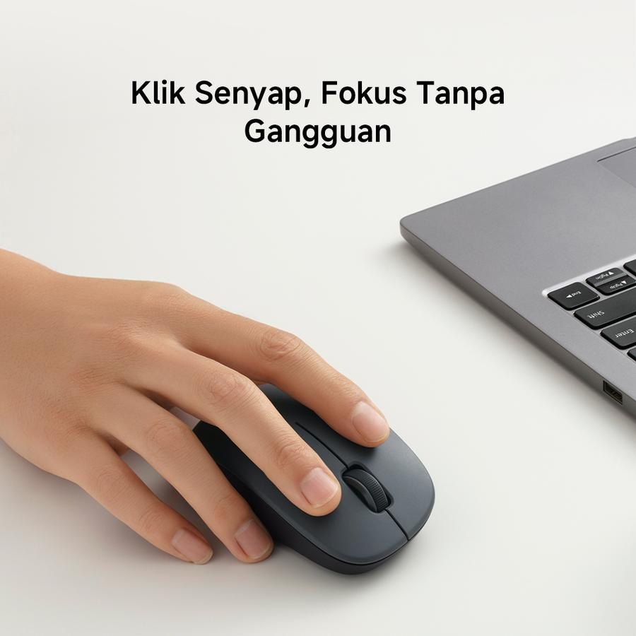 Gambar produk Xiaomi Mouse Wireless Nirkabel Silent 2.4GHz 1200DPI - XMWXSB04YM