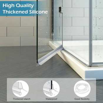 SAVNEE Seal Strip Penutup Celah Pintu Kaca Kamar Mandi PVC 50cm - SV50