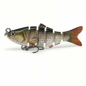 Gambar produk BASSLER Umpan Pancing Ikan Lifelike Fish Bait Lure 6 Section 10cm 18g - BS180