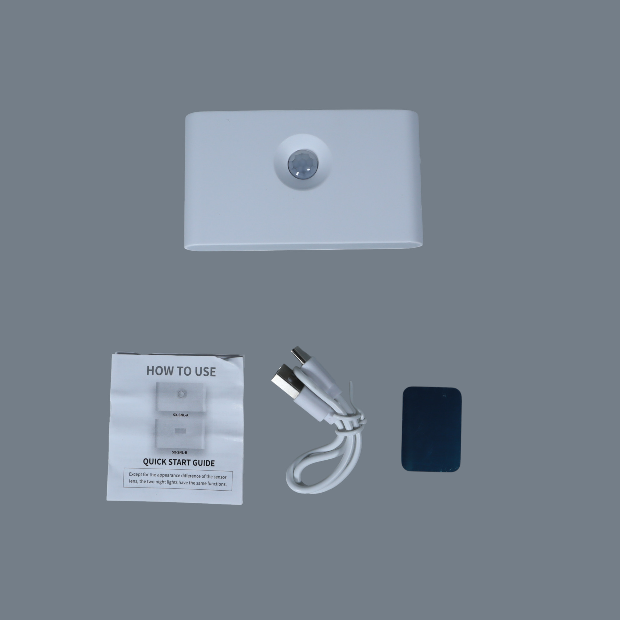 Gambar produk YTDMEN Lampu Dinding Hias Rumah Sensor PIR Round Warm White 2700K 0.2W - SX-SNL-A
