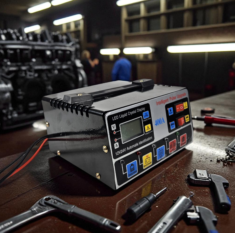 Gambar produk YQ Charger Aki Mobil Intelligent Battery Charger 12V/24V 400A - TR-20