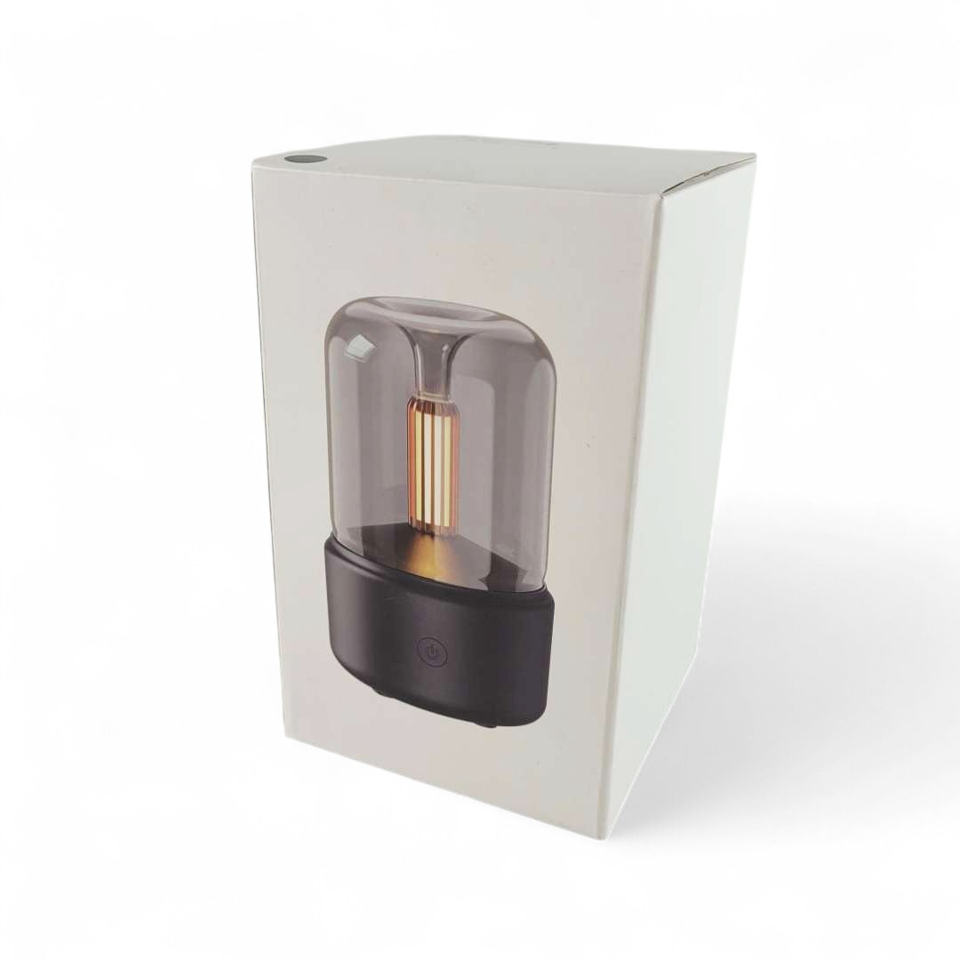 Gambar produk HAOYUNMA Air Humidifier Mini Ultrasonic Diffuser Candlelight 120ml - DQ702