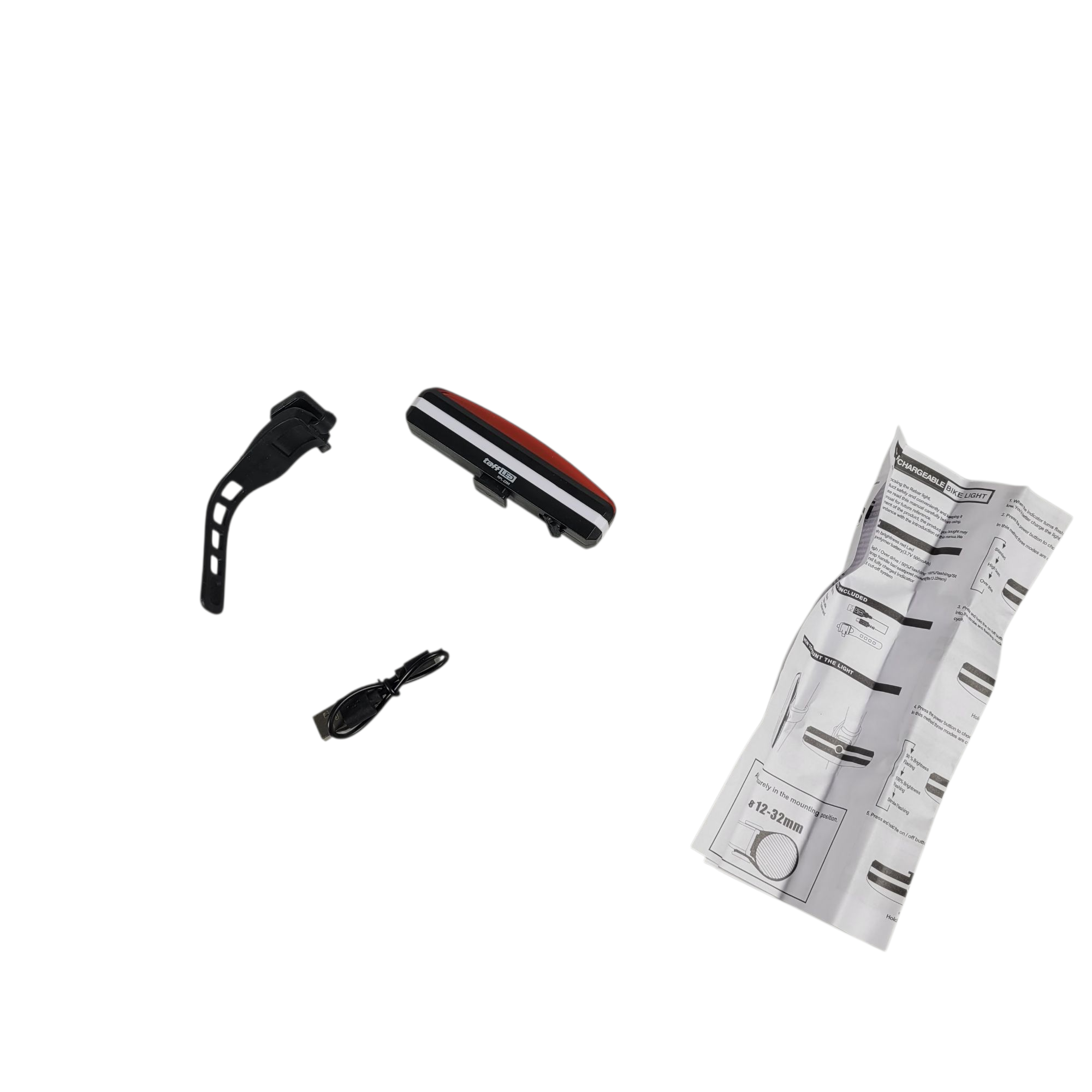 Gambar produk TaffLED Lampu Belakang Sepeda Rechargeable 500mAh LED COB 26 Chip - RPL-2266