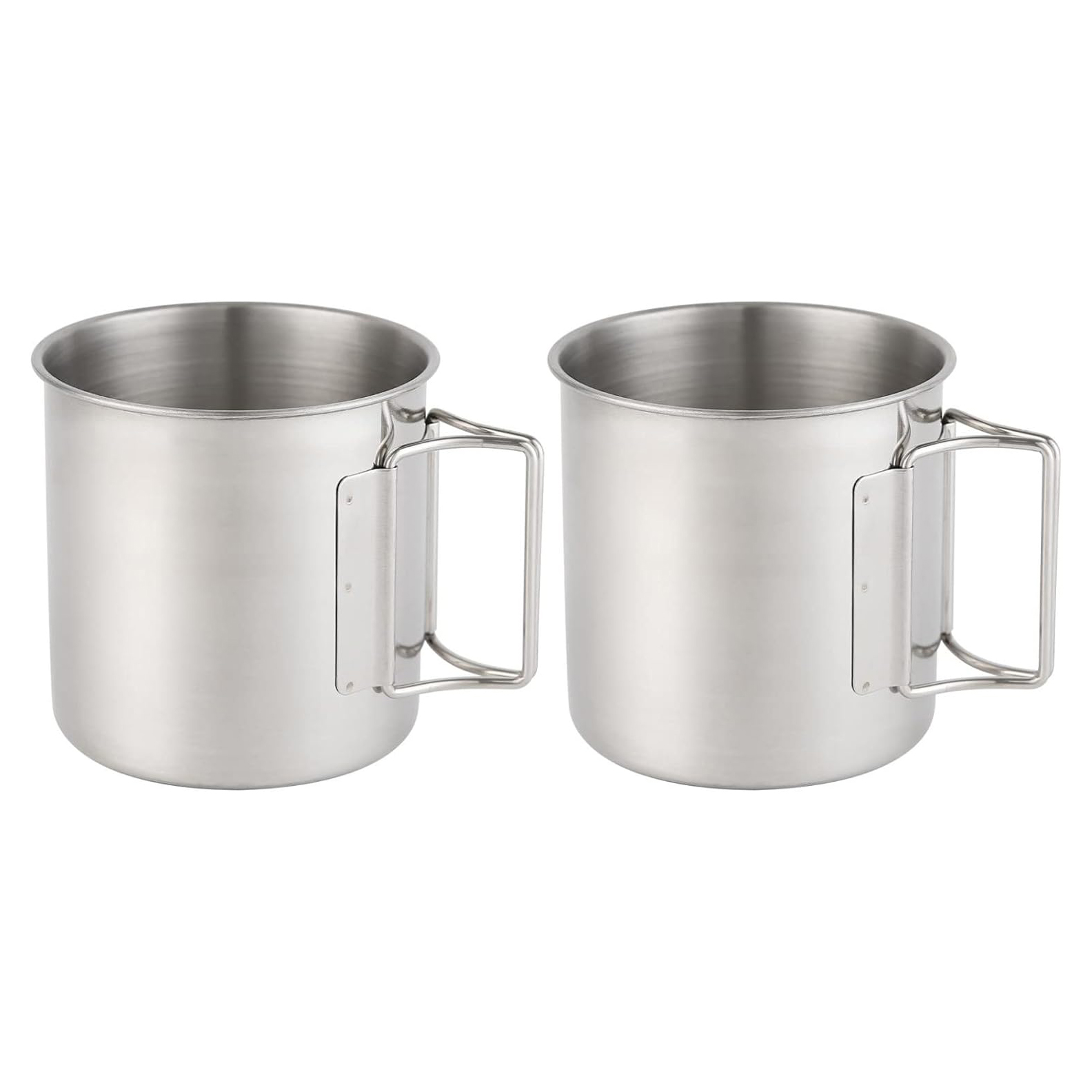 Gambar produk MyTrip Cangkir Kopi Stainless Steel Gagang Lipat Camping Mug 500ml - INU164