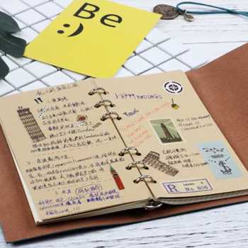 Gambar produk Ticentral Buku Jurnal Leather Notebook A6 160 Halaman Grid Blank Line - T680