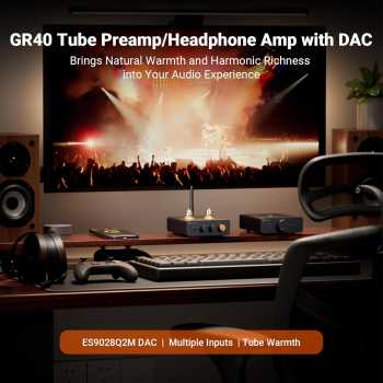 Gambar produk Fosi Audio Preamp Tube Bluetooth QCC3031 AptX LL HD Bass and Treble - GR40