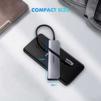 Gambar produk UGREEN USB Hub Type C 5in1 USB Type C USB 3.0 4K HDMI PD 100W - CM136