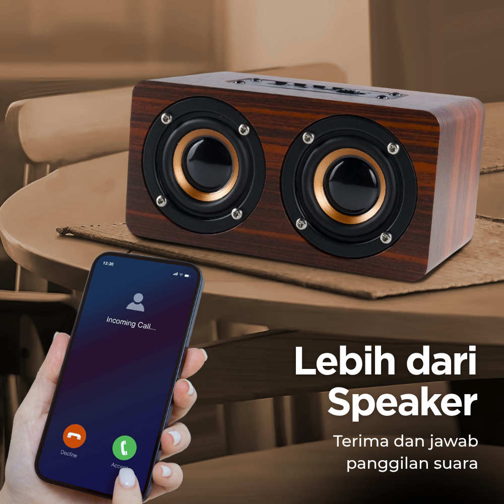 Gambar produk ANSUOFU Desktop Bluetooth Speaker Stereo Subwoofer - K5
