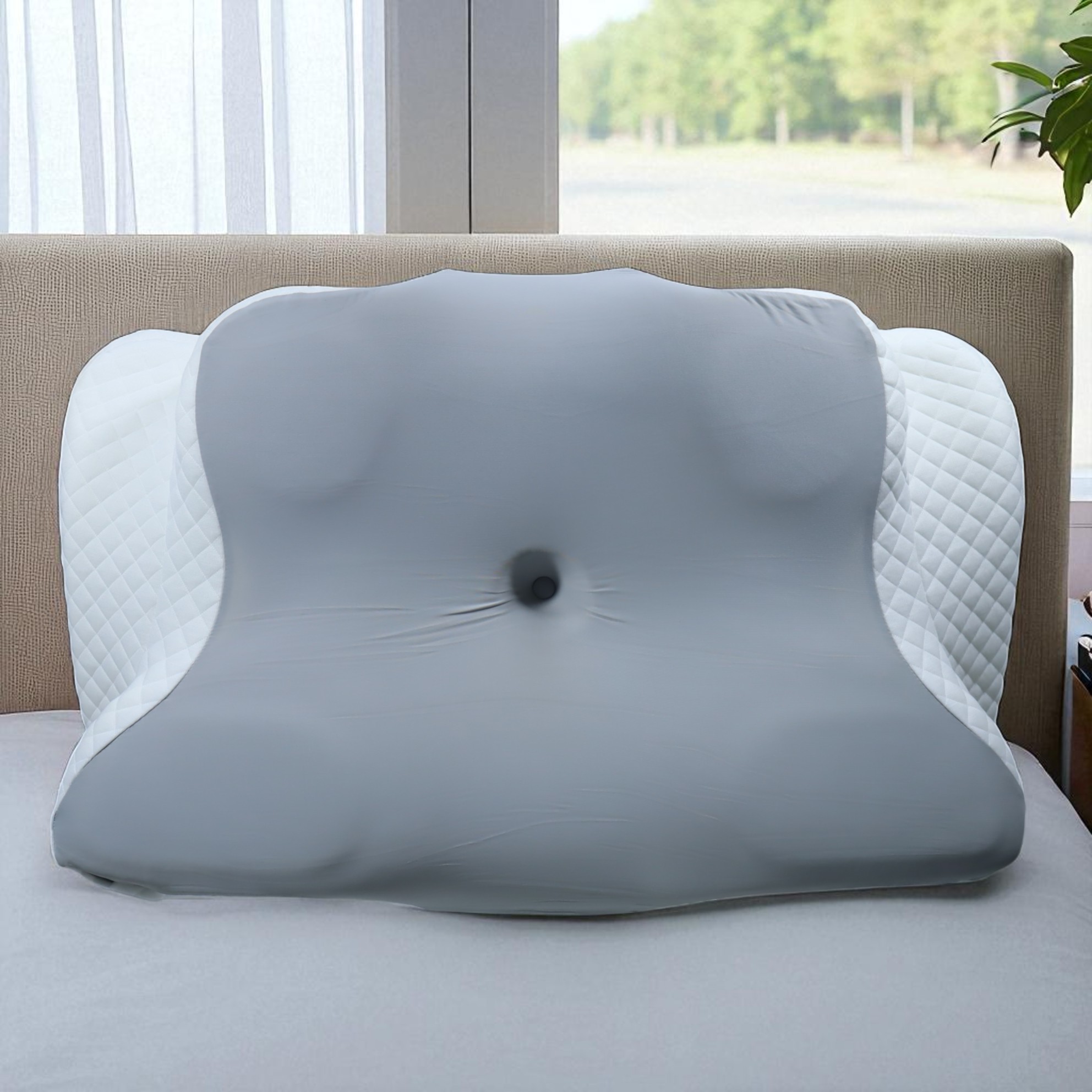 Gambar produk HEHUAI Bantal Memory Foam Orthopedic Pillow Reboud Butterfly Shape - MJ-8149