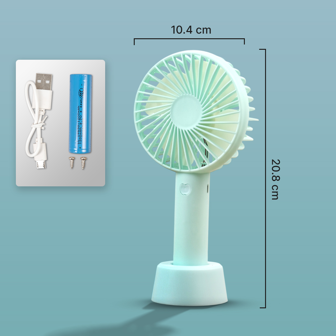 Gambar produk LivingSmart Kipas Angin Portable Genggam USB Mini Cooling Fan 1200mAh - SS-2