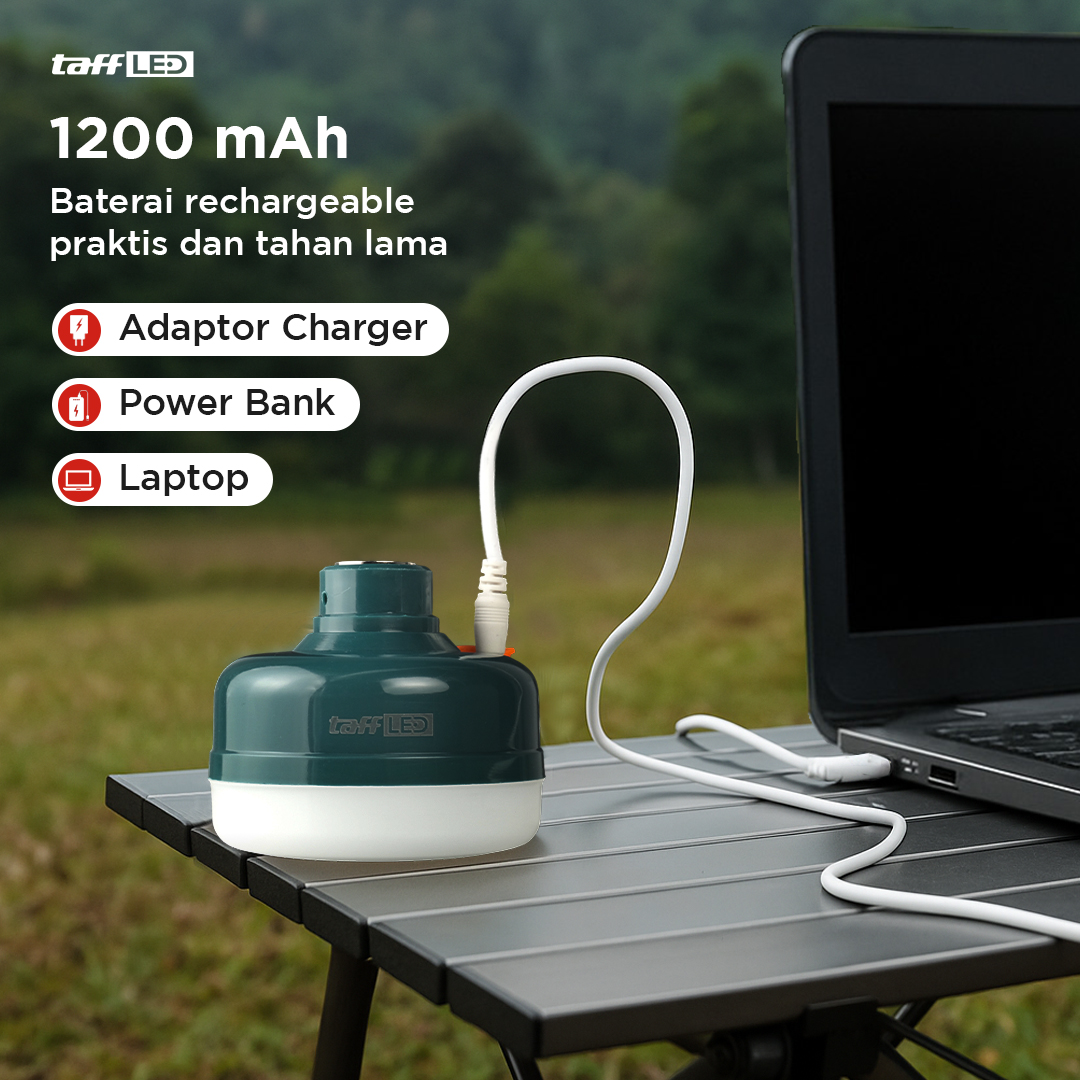 Gambar produk TaffLED Lampu LED Camping Gantung Waterproof Cool White 1200mAh 12W - V51