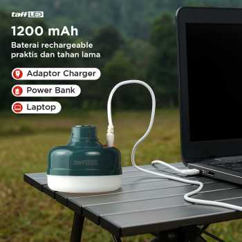 Gambar produk TaffLED Lampu LED Camping Gantung Waterproof Cool White 1200mAh 12W - V51