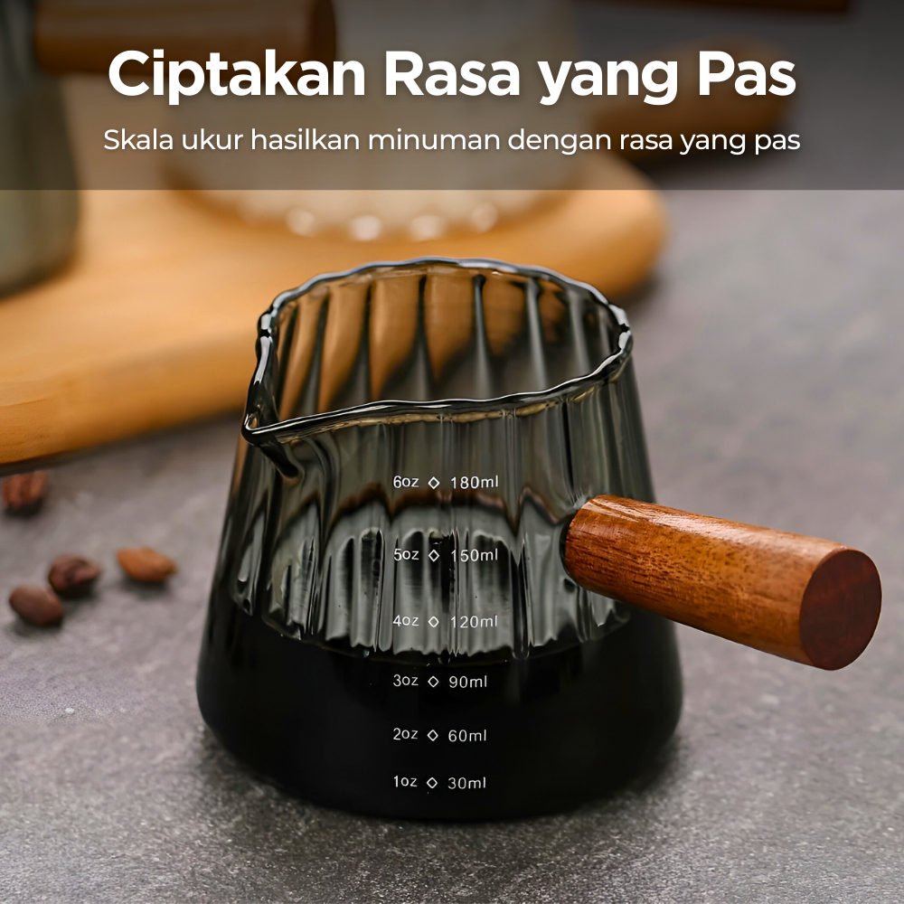 Gambar produk One Two Cups Gelas Takar Kopi Espresso Shot Measuring Cup 180ml - KM18
